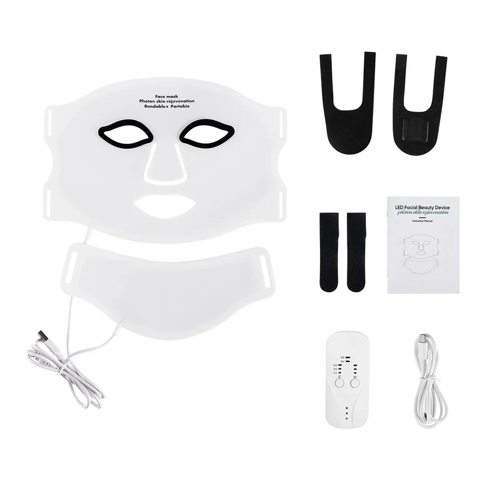 Silicone LED Mask with Neck